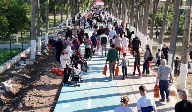 Filesiyle Gelen Bahçede Meyvesini Kendisi Topladı