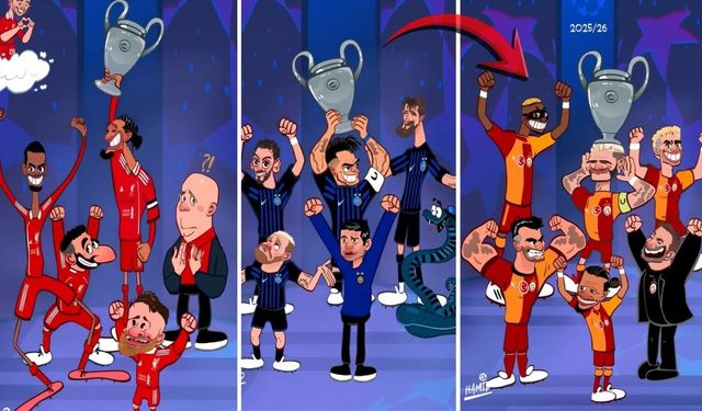 Ünlü Karikatürist Şampiyonlar Liginde Galatasaray’ı Favori Gösterdi