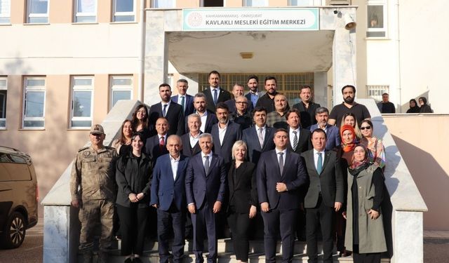 Kahramanmaraş Valisi Mükerrem Ünlüer Mesleki Eğitim Merkezini Ziyaret Etti