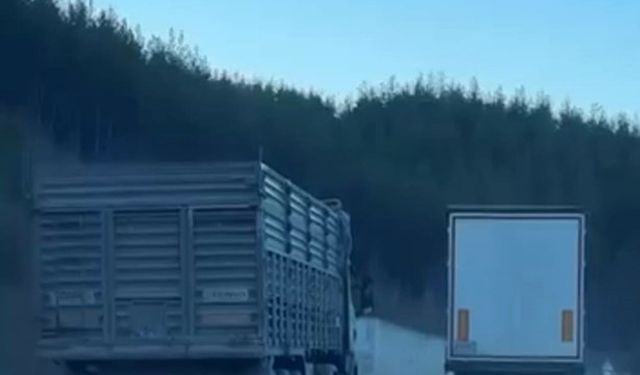 Adana’da Kamyon Manevrası Yürekleri Ağza Getirdi