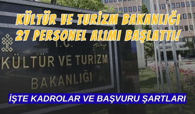 Bakanlık kapıyı açtı, sınav şartı yok! KPSS 60 puanla personel alınıyor