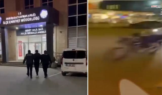 Kahramanmaraş'ta trafiği tehlikeye atan motorcuya ceza