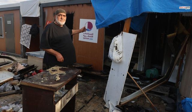 Depremzede çiftin konteyner evi yandı, tüm eşyaları kül oldu