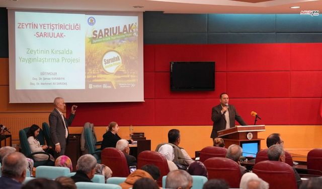Tarsus'ta zeytin üreticileri için eğitim düzenlendi