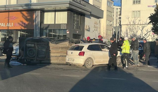 Ağcalı yokuşu’nda korkutan kazada ekipler seferber oldu