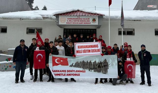İzciler Karlı Doğada Yürüyüşle Sarıkamış Şehitlerini Andı