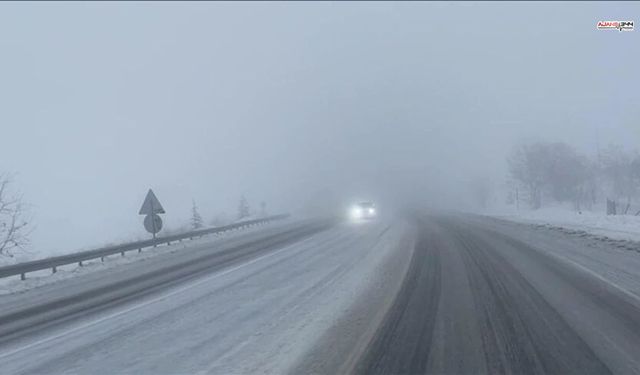 Kar ve buzlanma nedeniyle kapalı olan yollar
