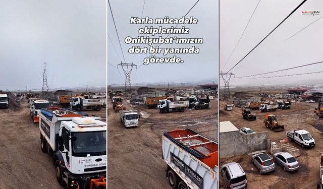 Onikişubat Belediyesi Karla Mücadelede Sahada