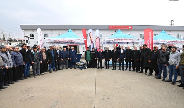 Kahramanmaraş’ta 523 çiftçiye iş makinesi ve ekipman desteği