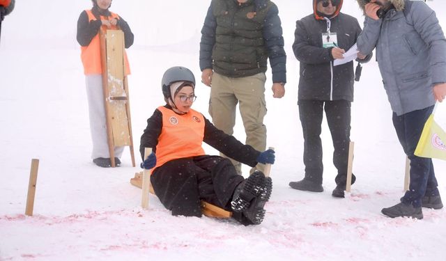 Yedikuyular’da Kışa Meydan Okuyan Yarış