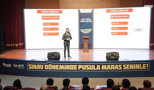 Kahramanmaraş’ta KPSS yolculuğunda gençlere güçlü destek