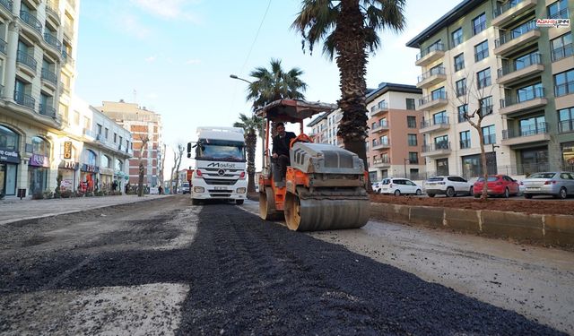 Trabzon Bulvarı'nda altyapı tamam, üstyapı onarımı gerçekleştiriliyor