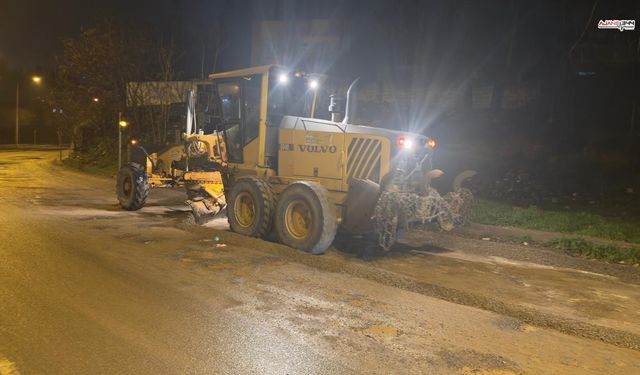 Kahramanmaraş’ta yol bozulmalarına hızlı müdahale