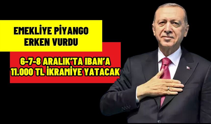 Yılın son çeyreğinde emeklilere 11.000 TL ekonomik nefes! (IBAN'a yatacak)