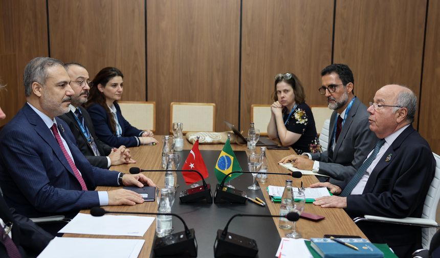 Fidan, Brezilya Dışişleri Bakanı Vieira ile görüştü