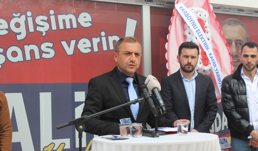 Talih Yarboynu'nun seçim ofisi açıldı