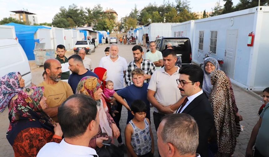 Pazarcık Kaymakamı’ndan Konteyner Kente Ziyaret