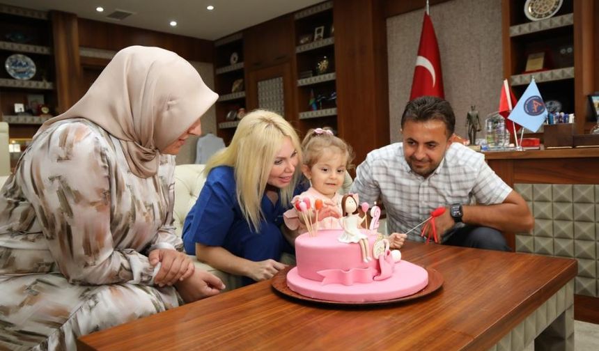 Rahim nakliyle dünyaya gelen Özlenen bebek 2 yaşında