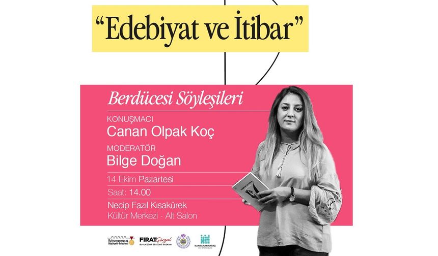 Yazar Koç, Edebiyat ve İtibar İlişkisini Anlatacak