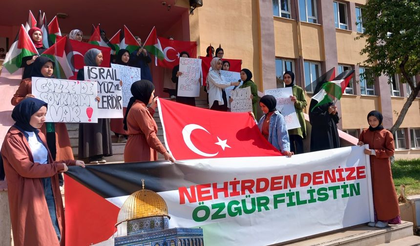 Kahramanmaraş İmam Hatip Liselerinden Filistinli Mazlum Çocuklara Ortak Vicdan Çağrısı