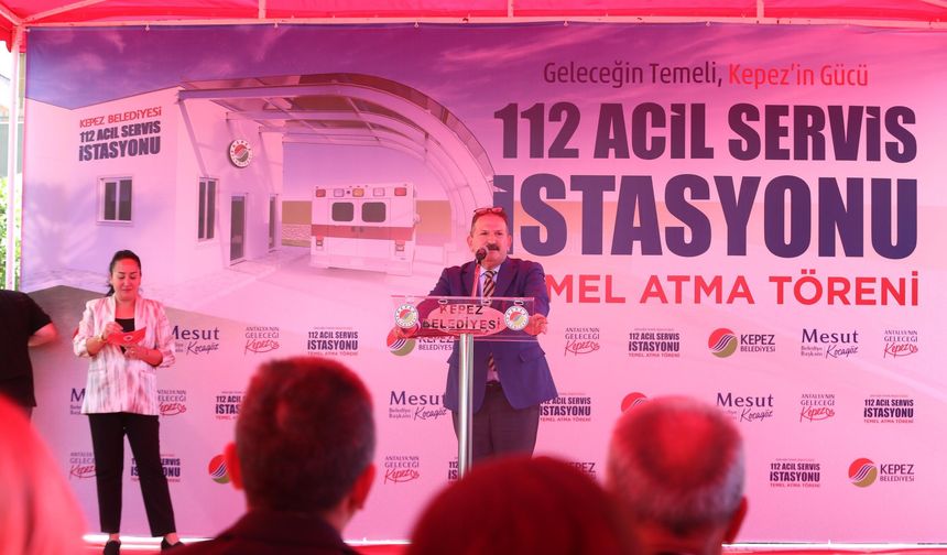 112 Acil Sağlık İstasyonu'nun Temeli Atıldı