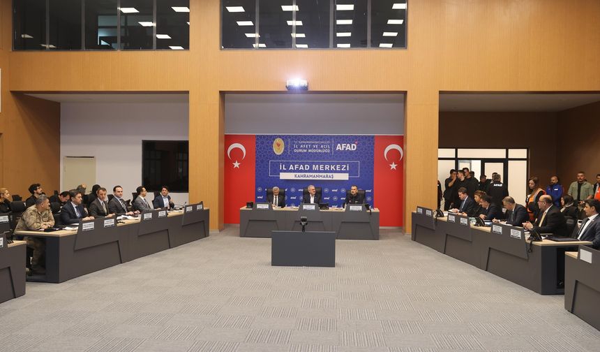 Kahramanmaraş’ta Afet Süreci Değerlendirildi