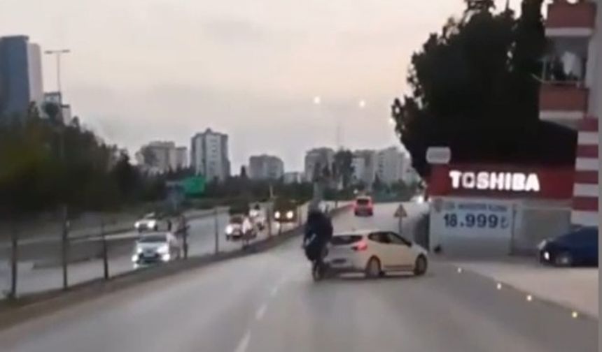 Motosiklet Kazası Kask Kamerasına Yansıdı