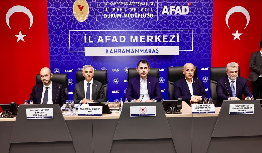 Bakan Kurum, Kahramanmaraş’ta!