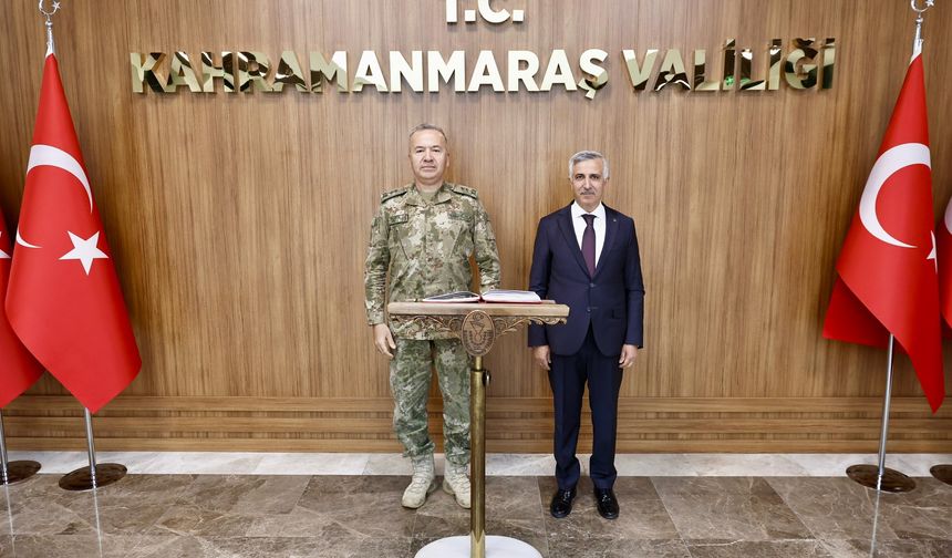 Vali Ünlüer, 6. Kolordu Komutanı Tümgeneral Özeren’i Ağırladı