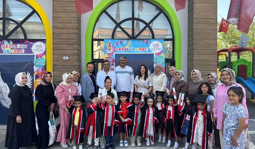 Onikişubat Belediyesi’nin Gündüz Bakımevi’nde ilk mezuniyet heyecanı