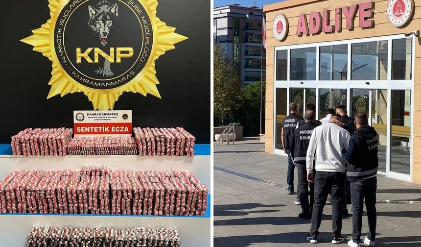Kahramanmaraş’ta Operasyonda 32 Bin Sentetik Hap Ele Geçirildi, 2 Kişi Tutuklandı