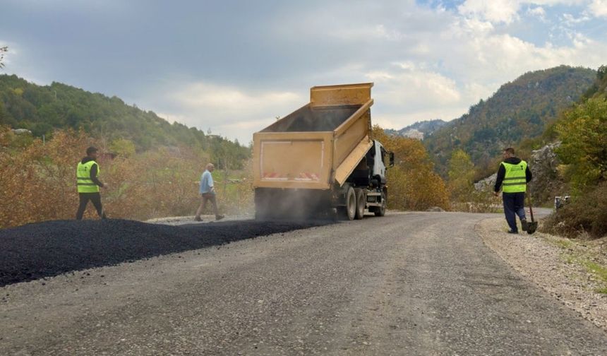 Andırın'a Ulaşımı Kısaltan Yolda Son Çalışmalar Başladı