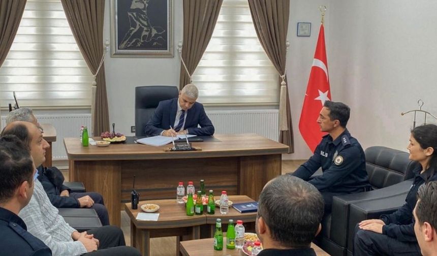 Kahramanmaraş Emniyet Müdürü Nurhak'ta Personelle Buluştu