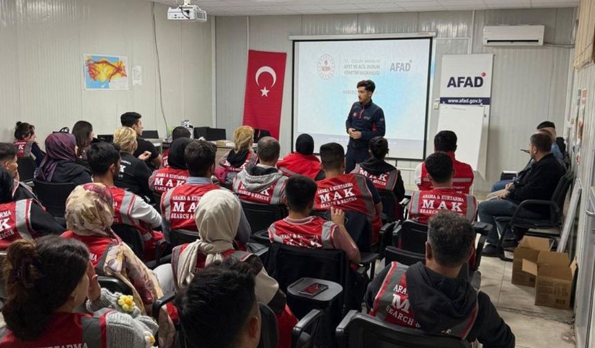 Kahramanmaraş AFAD'ı Ahde Vefa Derneği'ne Haberleşme Eğitimi Verdi