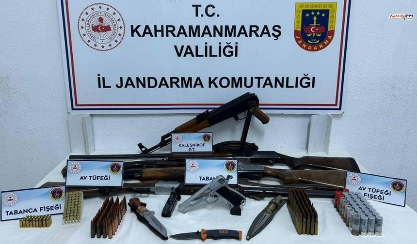 Kahramanmaraş'ta Jandarmadan Büyük Silah Operasyonu