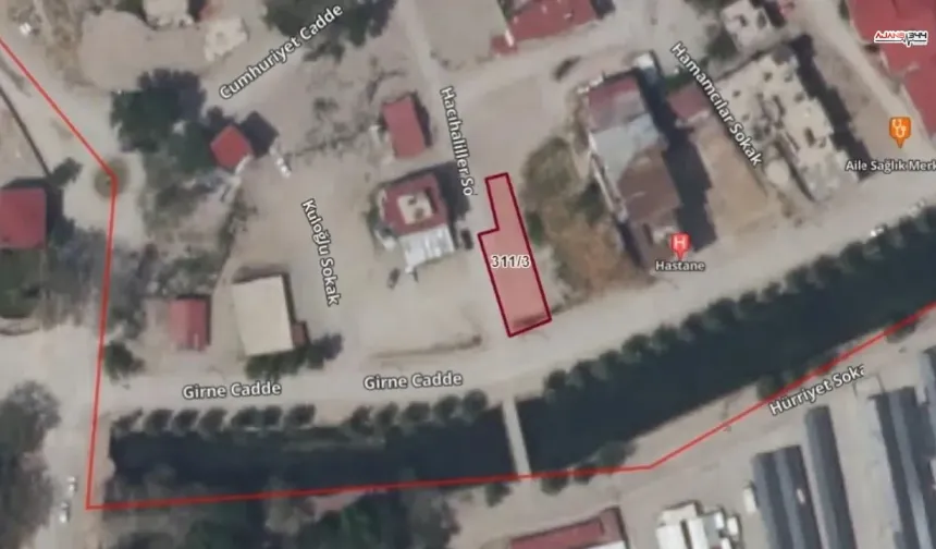 Kahramanmaraş'ta 2.7 milyon TL değerinde arsa icradan satılık