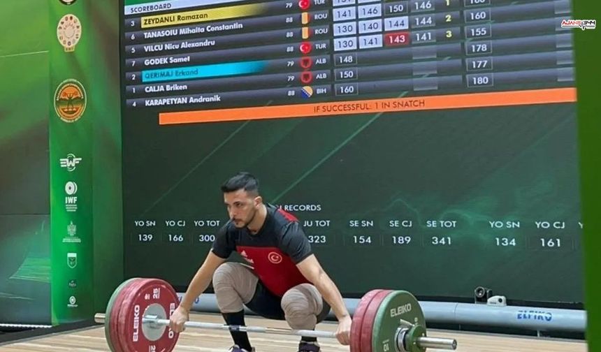 Kahramanmaraşlı Halterci Balkanlar İkincisi Oldu