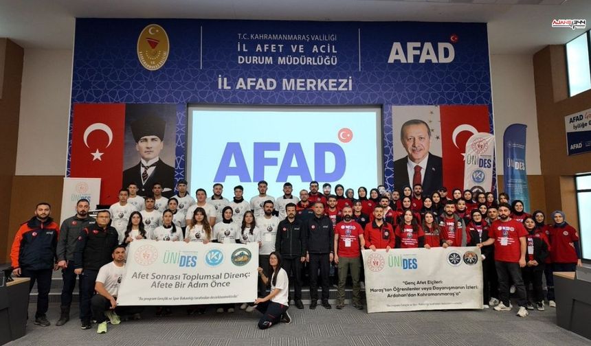 Üniversiteli Öğrenciler Afet Eğitimi İçin Kahramanmaraş'ta Buluştu