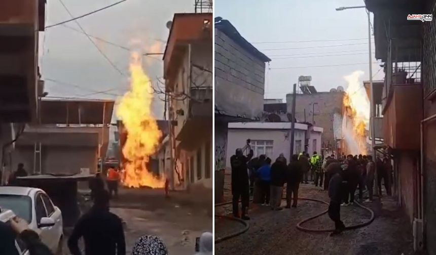Kahramanmaraş’ta Doğalgaz  Patladı, Ortalık Alev Aldı