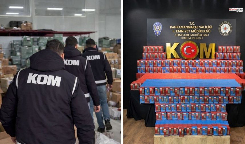 KOM’dan Kahramanmaraş’ta 3,5 Milyon Liralık Kaçak Telefon Operasyonu