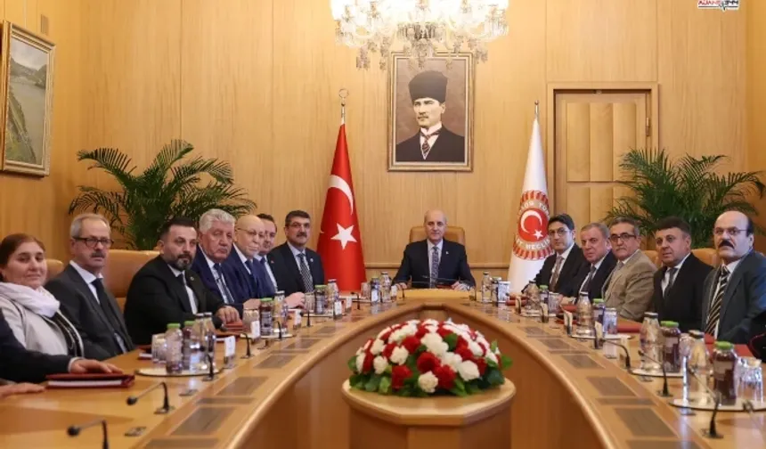 TBMM Başkanı Kurtulmuş'tan Ezidi heyetine