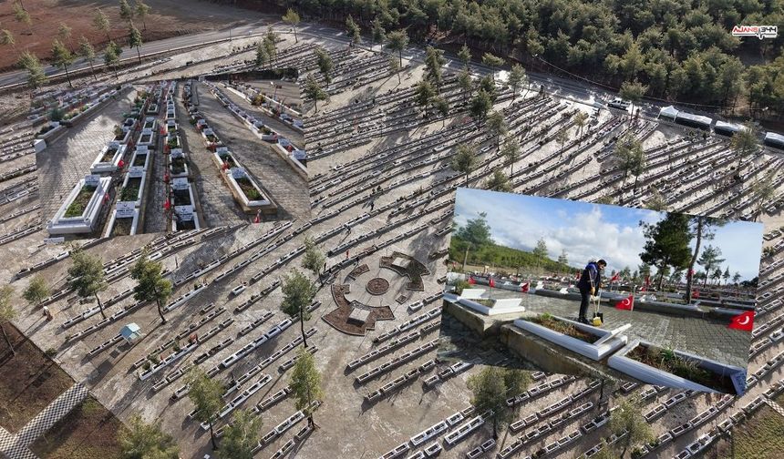 Kahramanmaraş Deprem Şehitliği’nde hummalı hazırlık