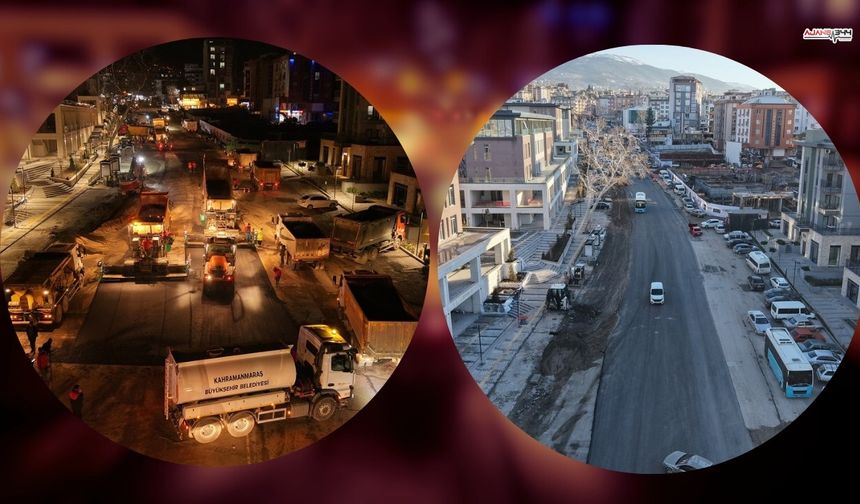 Kahramanmaraş’ta altyapısı biten yollarda hızlı asfalt seferberliği