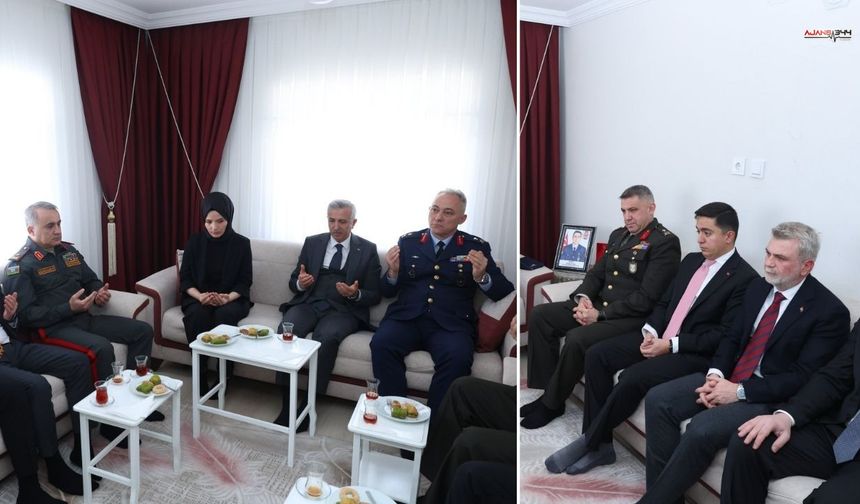 Vali Ünlüer’den Şehit Emre Altıok’un Ailesine Taziye