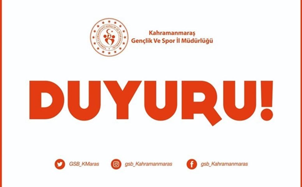 GSB Kahramanmaraş’ta Personel Alımına Başladı