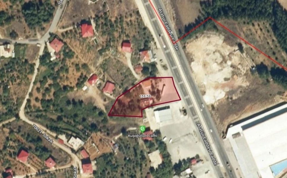 Kahramanmaraş'ta 3.127 m² Bahçeli Taşınmaz İcradan Satılık
