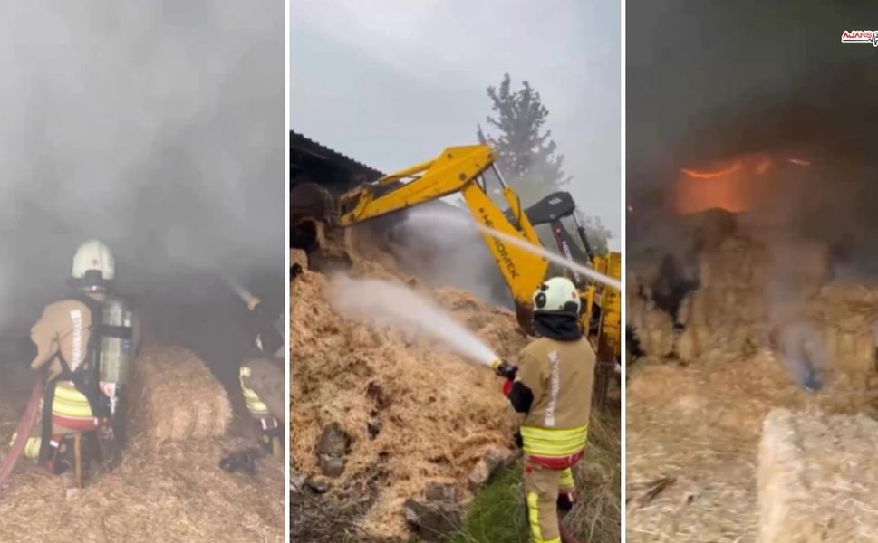 Kahramanmaraş'ta Samanlık Yangını