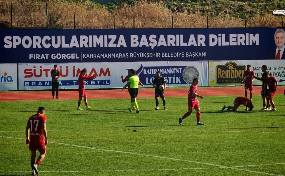 Kahramanmaraş'ta ilk yarı sona erdi:0-1