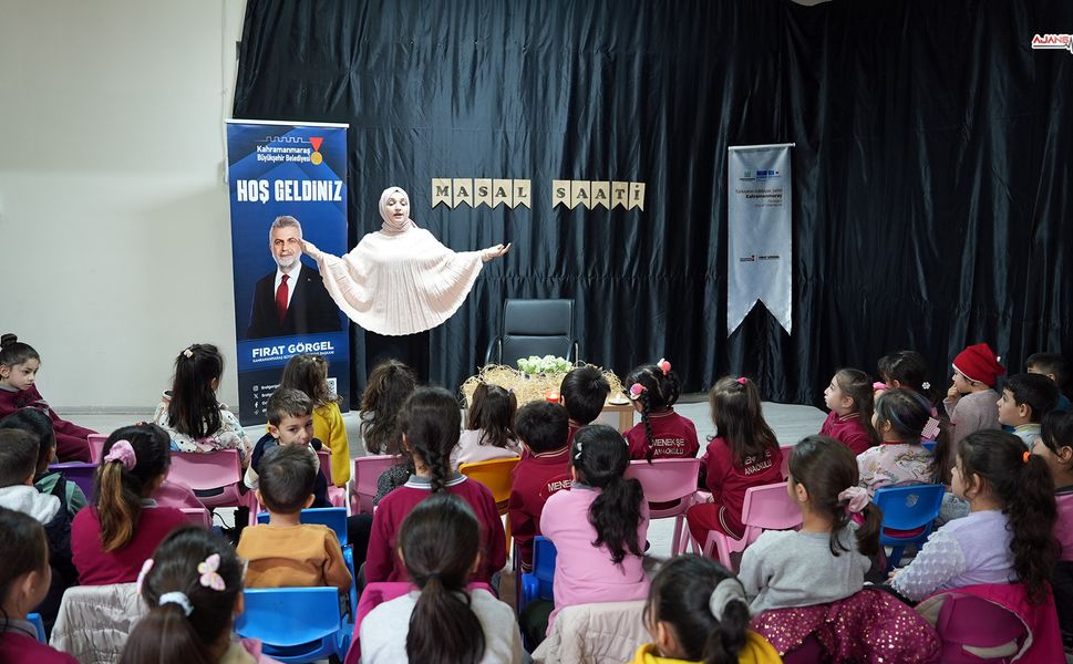 Kahramanmaraş’ta minikler masal yolculuğuna çıktı