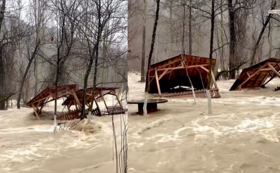 Fırnız’da Sel Çardakları Sürükledi